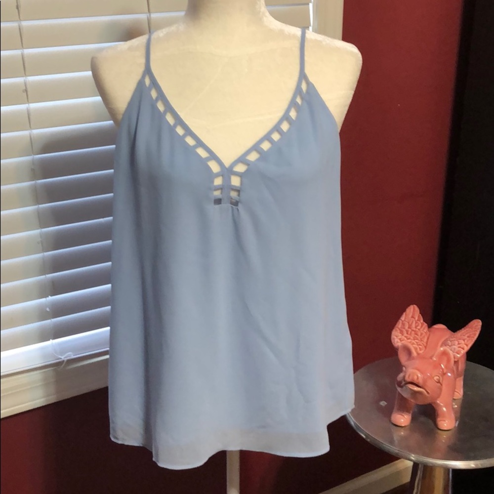 Beautiful light blue chiffon cami